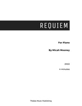 Requiem piano sheet music cover